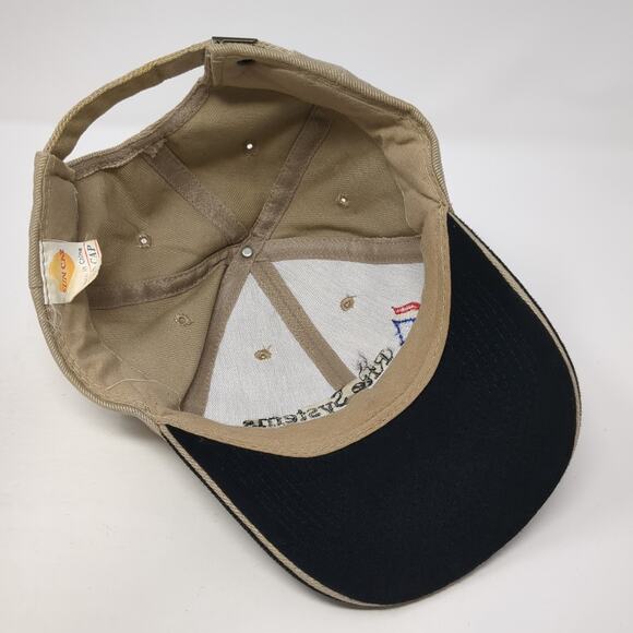 Rite Systems Slideback Baseball Hat Brown One Size Embroidered 6 Panel Sun Cap - Picture 7 of 9